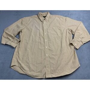 CC Filson Shirt Mens XL Brown Plaid Check Cotton Long Sleeve Button Down Classic